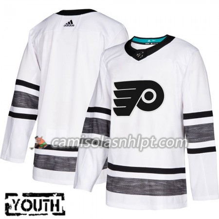 Camisola Philadelphia Flyers Blank 2019 All-Star Adidas Branco Authentic - Criança